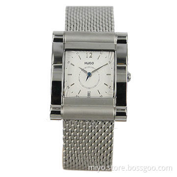 Ladies' Watch with Stainless Steel Case and Mesh Band, Customized Materials are Welcome